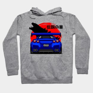 Blue GTR R35 Rear Hoodie